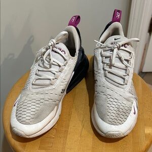 Nike Air Max 270 Cream and Black Sneakers